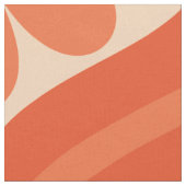 Retro-Orangen-Blumenmuster auf mittelalterlichem O Stoff (Nahaufnahme)