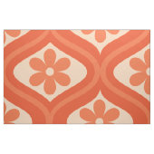 Retro-Orangen-Blumenmuster auf mittelalterlichem O Stoff (Fat Quarter (45,7 x 55,9 cm))