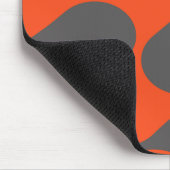 Retro-Orangen-Mod-Wellenmuster Mousepad (Ecke)