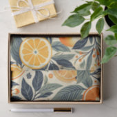 Retro-Orangen Muster Ephemera Decoupage Seidenpapier (Geschenk)