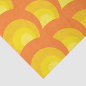 Retro-Orangenkreise Seidenpapier (Ausschnitt)