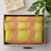 Retro-Orangenkreise Seidenpapier (Geschenk)