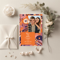 Retro-Orangenrösche Rosa lila Hochzeit