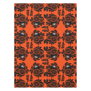Retro Orangenscheiben-Muster Tischdecke