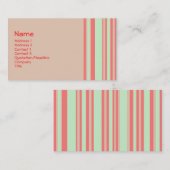 Retro-Orangenstreifen Visitenkarte (Vorne/Hinten)