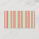 Retro-Orangenstreifen Visitenkarte (Rückseite)