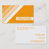 Retro ORANGES Visitenkarte (Vorne/Hinten)