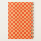 Retro-Orangeschachbrett Planer (Rückseite)