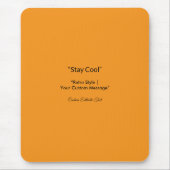 Retro-Orangetextur – Sommerlaune-Kunst Mousepad (Vorne)