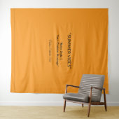 Retro-Orangetextur – Sommerstimmung Kunst Wandteppich (Beispiel (Horizontal))