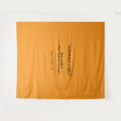 Retro-Orangetextur – Sommerstimmung Kunst Wandteppich (Vorderseite (Horizontal))
