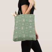Retro-Orbit-Grün-Muster-Tasche Tasche (Von Nahem)