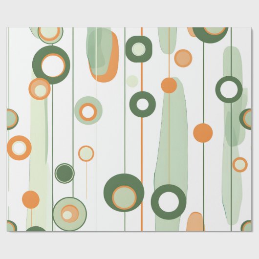 Retro Orbitals Geschenkpapier (Flach)