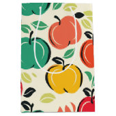 Retro Orchard Harvest Mid-Century Modern Fruit Mittlere Geschenktüte (Vorderseite)