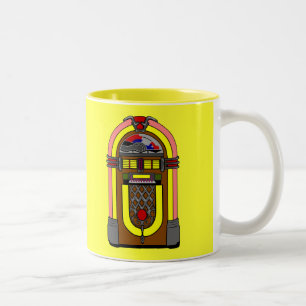 Retro Ordentliche-O Jukebox-Kaffee-Tasse Zweifarbige Tasse