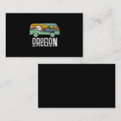 Retro Oregon Outdoor Hippie Van Nature Visitenkarte (Vorne/Hinten)