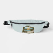 Retro Oregon Silhouette Monogramm Bauchtasche (Vorderseite)