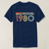 Retro Original 1980 40. Bithday Geschenk T-Shirt (Design vorne)