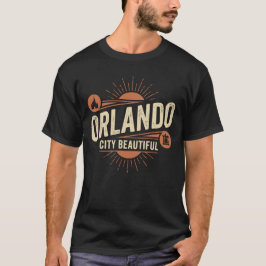 Retro Orlando City Beautiful Florida Sonnenstrahl T-Shirt