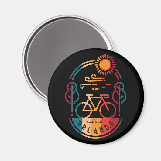 Retro Orlando Vela Magnet (Vorderseite/Rückseite)