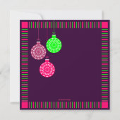 Retro-Ornament-Feierlichkeit Einladung (Rückseite)