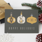 Retro Ornament Foto Weihnachtskarte Einladung