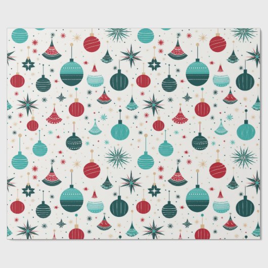 Retro-Ornament Geschenkpapier (Flach)