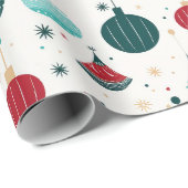 Retro-Ornament Geschenkpapier (Rolleneckpunkt)