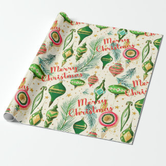 Retro Ornament Geschenkpapier