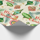 Retro Ornament Geschenkpapier (Ecke)