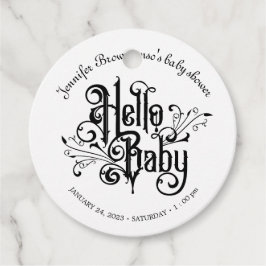 Retro Ornament Horror Gothic Baby Geschenkanhänger