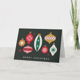 Retro-Ornamente - Frohe Weihnachten