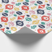 Retro-Ornamente Geschenkpapier (Ecke)