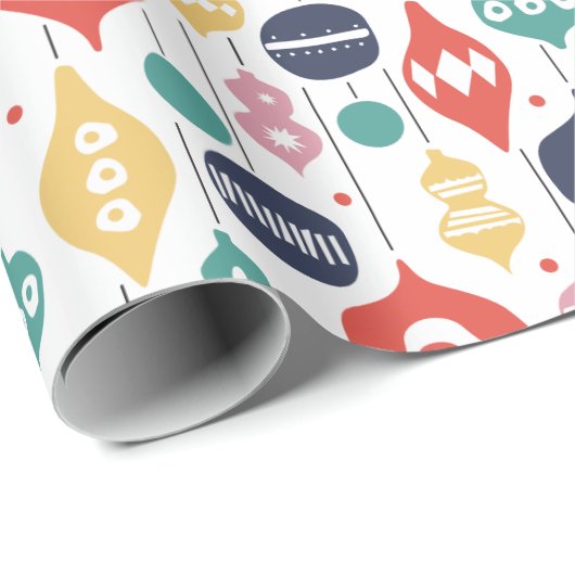 Retro-Ornamente Geschenkpapier (Rolleneckpunkt)