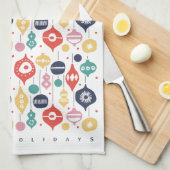 Retro-Ornamente Geschirrtuch (Viertel Falte)