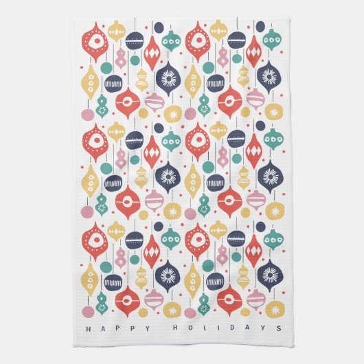 Retro-Ornamente Geschirrtuch (Vertikal)