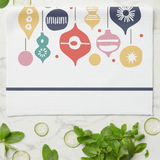 Retro-Ornamente Geschirrtuch (Gefaltet)