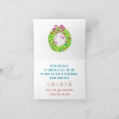 Retro Ornamente Grüne Weihnachten (Innenseite)