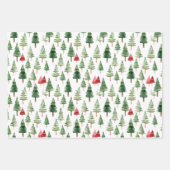 Retro Ornamente in Aquarellen Geschenkpapier Set (Vorderseite 2)