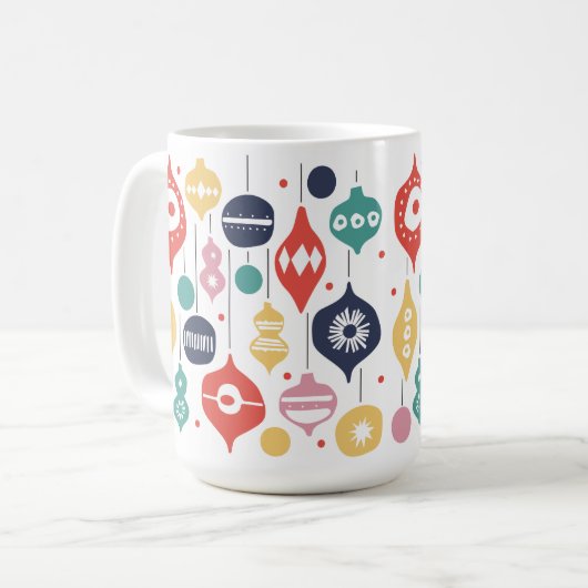 Retro-Ornamente Kaffeetasse (Vorderseite Links)