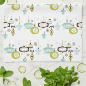 Retro-Ornamente, Küche aus dem Mittelalter Küchentuch (Gefaltet)