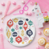 Retro-Ornamente Pappteller (Party)