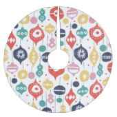 Retro-Ornamente Polyester Weihnachtsbaumdecke (Vorderseite)