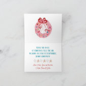 Retro Ornamente Rosa Weihnachten (Innenseite)