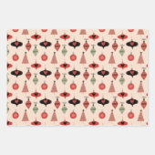 Retro Ornamente Urlaubspapier Geschenkpapier Set (Vorderseite 3)