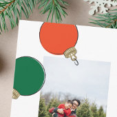 Retro Ornamente Weihnachten Fotokarte