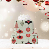Retro-Ornamente Weihnachtsgrüne Umschlagpapier Geschenkpapier