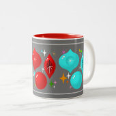 Retro-Ornamente Zweifarbige Tasse (VorderseiteRechts)