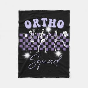 Retro Ortho Squad Tanzen Skelett Orthopädische Nur Fleecedecke