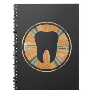Retro Orthodontic Dentistry Vintag Tooth Graphic Notizblock